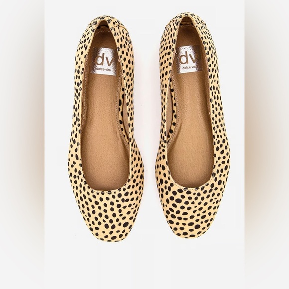 Dolce Vita Women Mybel Ballet Flat Cheetah Print Suede , size 8 - Picture 1 of 11